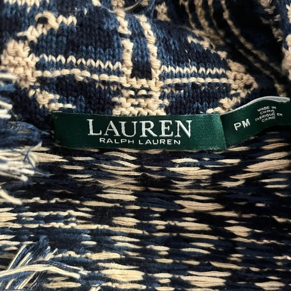 LRL Raulph Lauren Mosaic kilm sweater coat - Picture 6 of 6